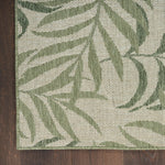 Nourison Garden Oasis Ivory Green 2' x 4' Area Rug - Easy Cleaning, Non Shedding, Bed Room, Living Room, Dining Room, Kitchen (2' x 4')