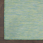 Nourison Positano 8' Runner Blue Green Fabric Modern Area Rug (8' Runner)