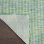 Nourison Positano 10' Runner Blue Green Fabric Modern Area Rug (10' Runner)