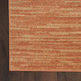 Nourison Essentials Indoor/Outdoor Rust 5' x Square Area Rug, Easy Cleaning, Non Shedding, Bed Room, Living Room, Dining Room, Backyard, Deck, Patio (5 Square)