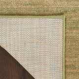 Nourison Essentials 10' Runner Green Gold Fabric Area Rug