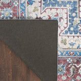 Nourison Vintage Home Bohemian Ivory Red 5' x 7' Area -Rug, Easy -Cleaning, Non Shedding, Bed Room, Living Room, Dining Room, Backyard, Deck, Patio (5x7)