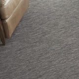 Nourison Positano Indoor-Outdoor Charcoal 5' x 7' Area Rug, Easy Cleaning, Non Shedding, Bed Room, Living Room, Dining Room, Backyard, Deck, Patio (5x7)