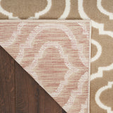 Nourison Jubilant Contemporary Taupe 5'3" x 7'3" Area Rug, Easy Clean, Non Shedding, Bed Room, Living Room, Dining Room, Kitchen (5x7)