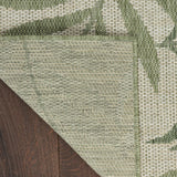 Nourison Garden Oasis Ivory Green 2' x 4' Area Rug - Easy Cleaning, Non Shedding, Bed Room, Living Room, Dining Room, Kitchen (2' x 4')