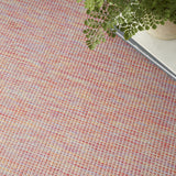 Nourison Positano Indoor/Outdoor Rainbow 6' x Round Area Rug, Easy Cleaning, Non Shedding, Bed Room, Living Room, Dining Room, Backyard, Deck, Patio (6 Round)