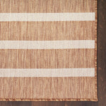 Nourison Positano Indoor/Outdoor Jute Ivory 8' x 10' Area Rug, Easy Cleaning, Non Shedding, Bed Room, Living Room, Dining Room, Backyard, Deck, Patio (8x10)