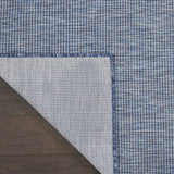 Nourison Positano 8' Runner Navy Blue Fabric Modern Area Rug (8' Runner)