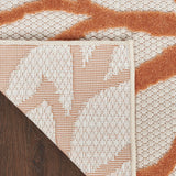 Nourison Washables 32x48 Outdoor Polypropylene Fabric Rug in Ivory/Multi-Color