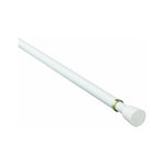 Tension Rod, 28-to-48-Inch Width, 7/16-Inch Diameter, White