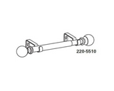 Graber 5/8-Inch Round Decorative Metal Curtain Rod Ball Design