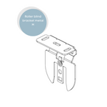 Coulisse Roller blind bracket metal M - off-white (RC3006-LB)