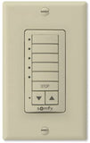 RTS Wirefree Decoflex Wireless Wall Switch (5 Channel) Ivory #1810814