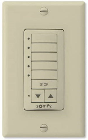 RTS Wirefree Decoflex Wireless Wall Switch (5 Channel) Ivory #1810814