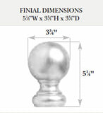 Kirsch Wood Trends Classics Ball Finial