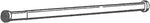 Tension Rod, 28-to-48-Inch Width, 7/16-Inch Diameter, White