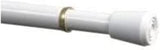 Tension Rod, 28-to-48-Inch Width, 7/16-Inch Diameter, White